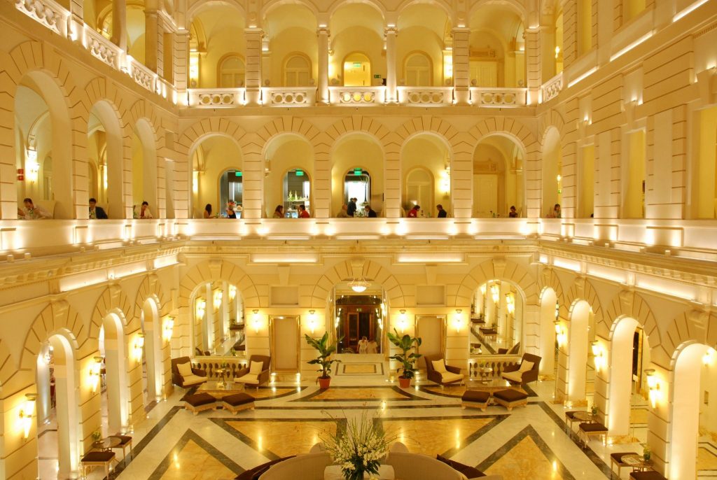 Lobby of The NY Palace Budapest, one of the emblematic hotels in the portfolio. 