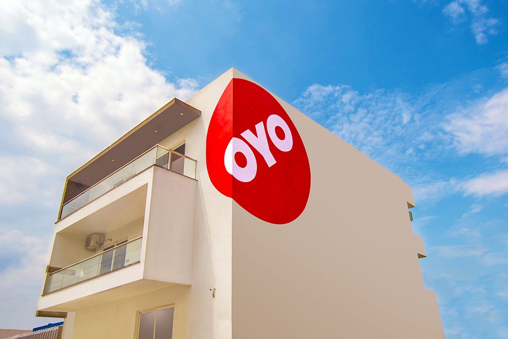 An Oyo hotel property in Gurgaon, India.