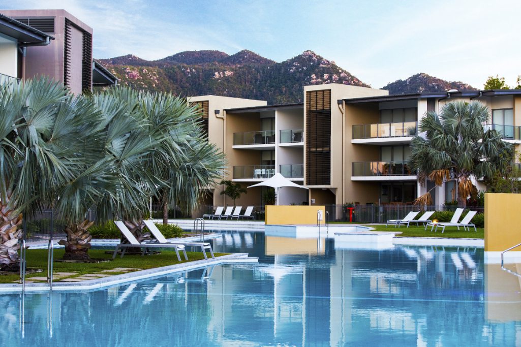 An image of a hotel that's part of the Accor Group portfolio, the Peppers Blue on Blue Resort on Magnetic Island in North Queensland, Australia, that belongs to the Mantra brand. Accor is doing a pilot test with technology vendor Sabre for a major overhaul of its digital systems.