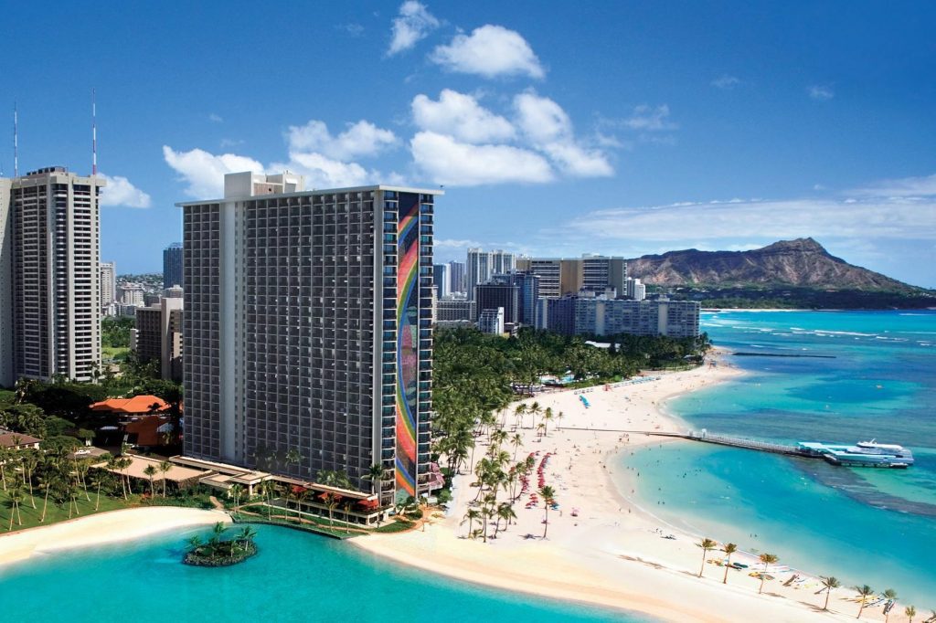 Pictured is Waikiki. Hawaii residents are increasingly question who are the real beneficiary's of the state's tourism.