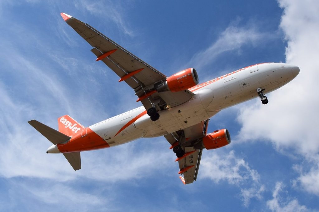 An EasyJet A320. The airline reported an encouraging start to its financial year.