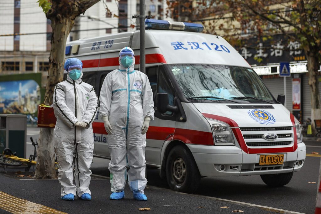 China's National Health Commission said it is bringing in medical teams (pictured here) to help handle the outbreak and the Chinese military dispatched 450 medical staff, some with experience in past outbreaks, including SARS and Ebola.