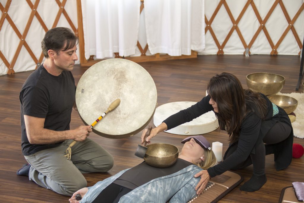 Sound healing sessions take place at Miraval Arizona Resort & Spa.