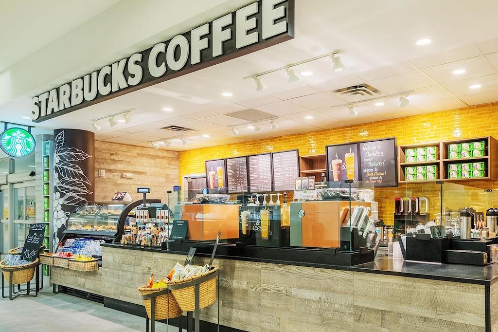 HMSHost no longer has an exclusive agreement with Starbucks for U.S. airports.  