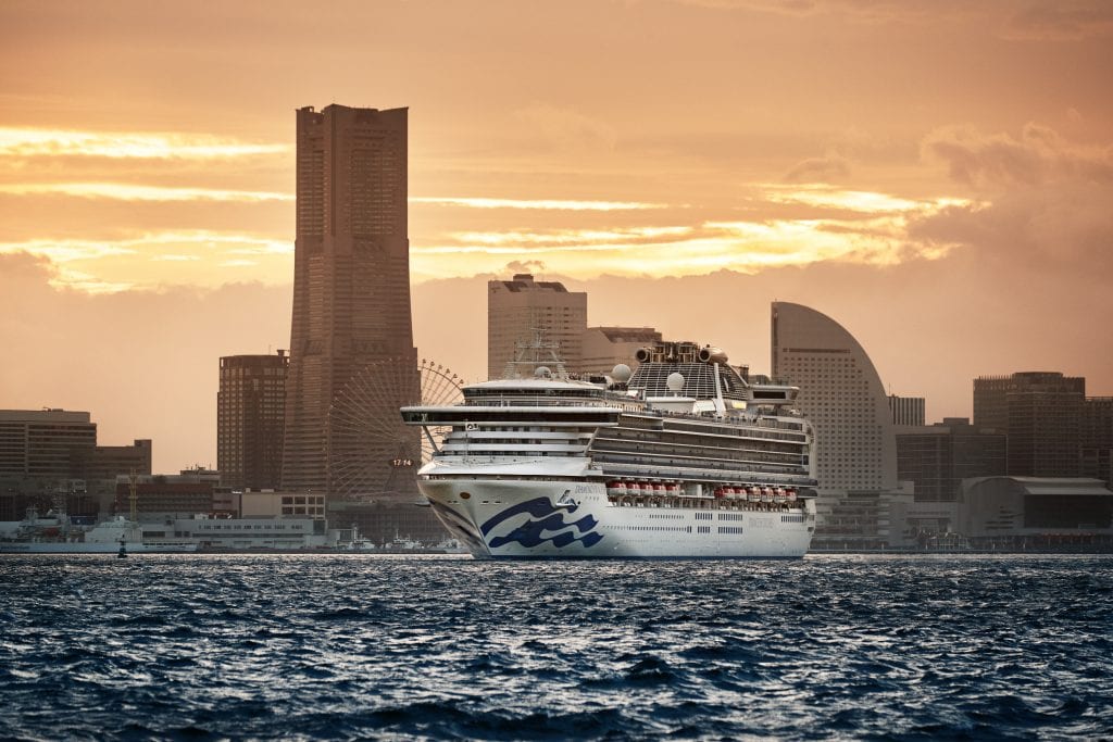 The quarantine of the Diamond Princess, pictured in Yokohama, Japan, is among the many factors putting a damper on cruise bookings.