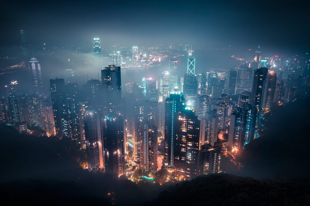 Hong Kong cityscape at night