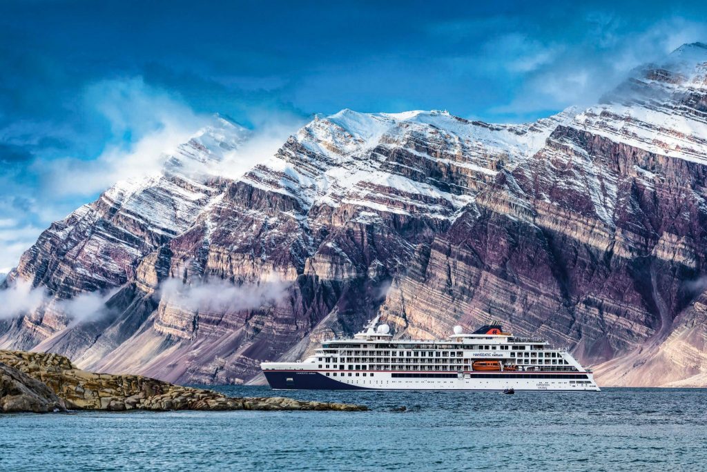 Hapag-LLoyd Cruises Hanseatic Nature. TUI Group is selling the luxury line to its joint venture with Royal Caribbean Cruises.