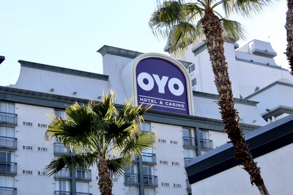 Pictured is an Oyo property in Las Vegas in 2020. The company is keen to expand in the U.S. 