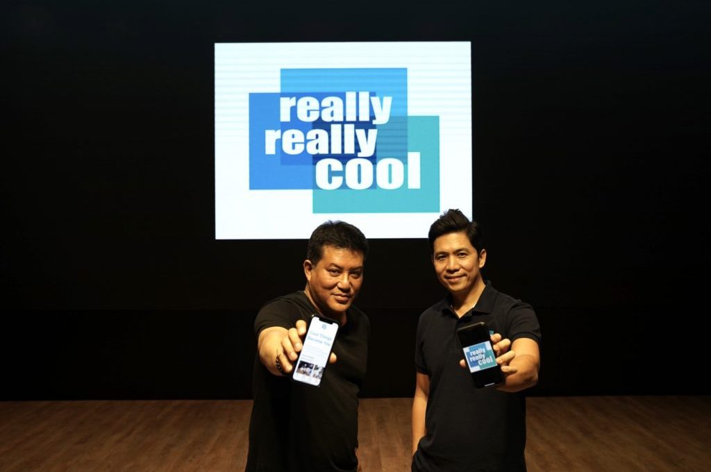 Really Really Cool's CEO Patee Sarasin and chief commercial officer Pinyot Pibulsonggram at the Facebook Live launch of the global app. 