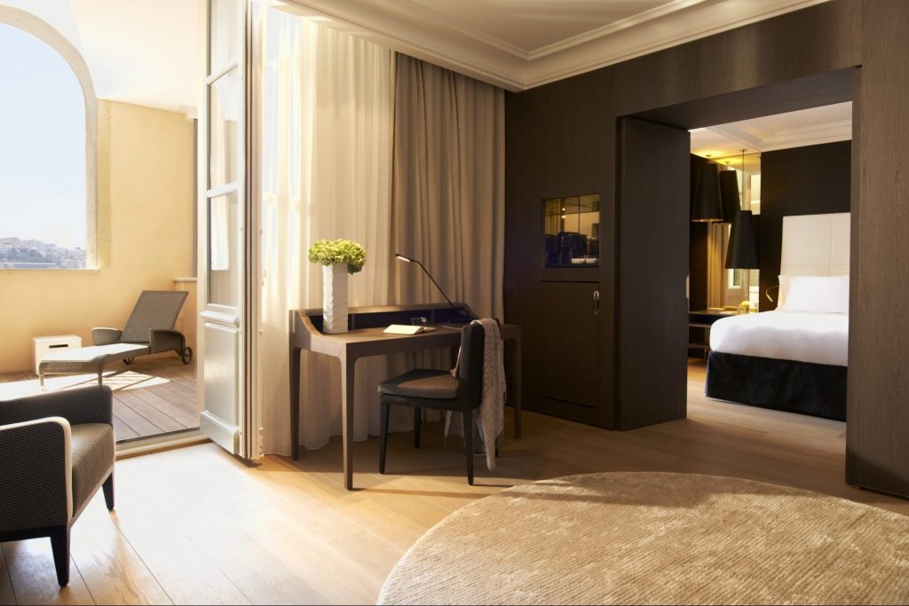 A junior suite at the InterContinental Marseille - Hotel Dieu. Parent company HG has expended its cancellation fee waiver.