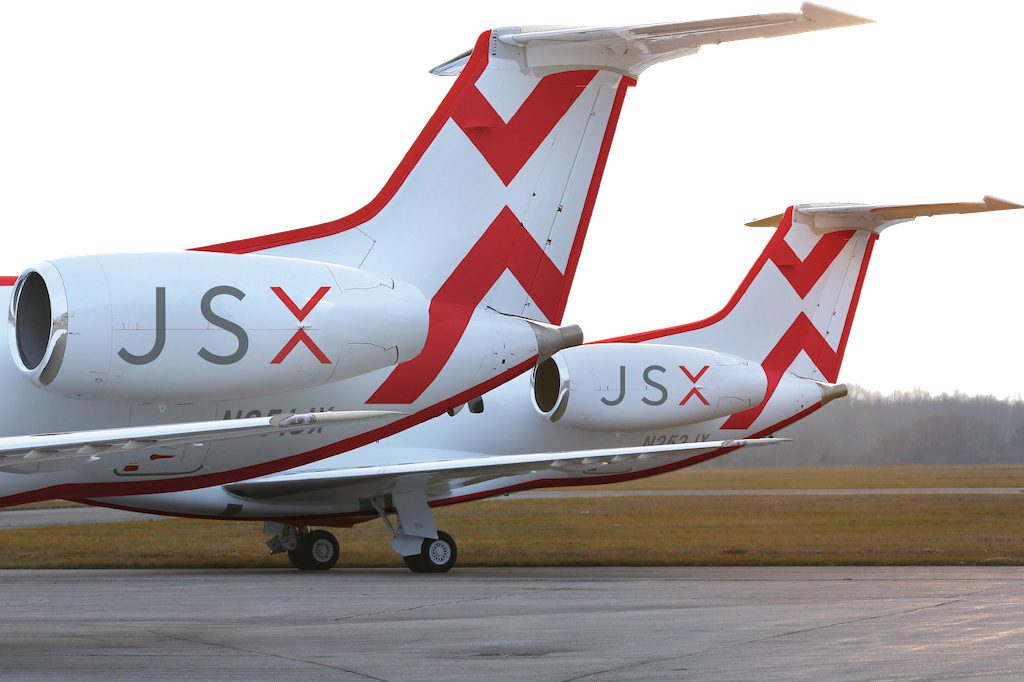 JSX, a passenger airline, has parked many of its airplanes. 