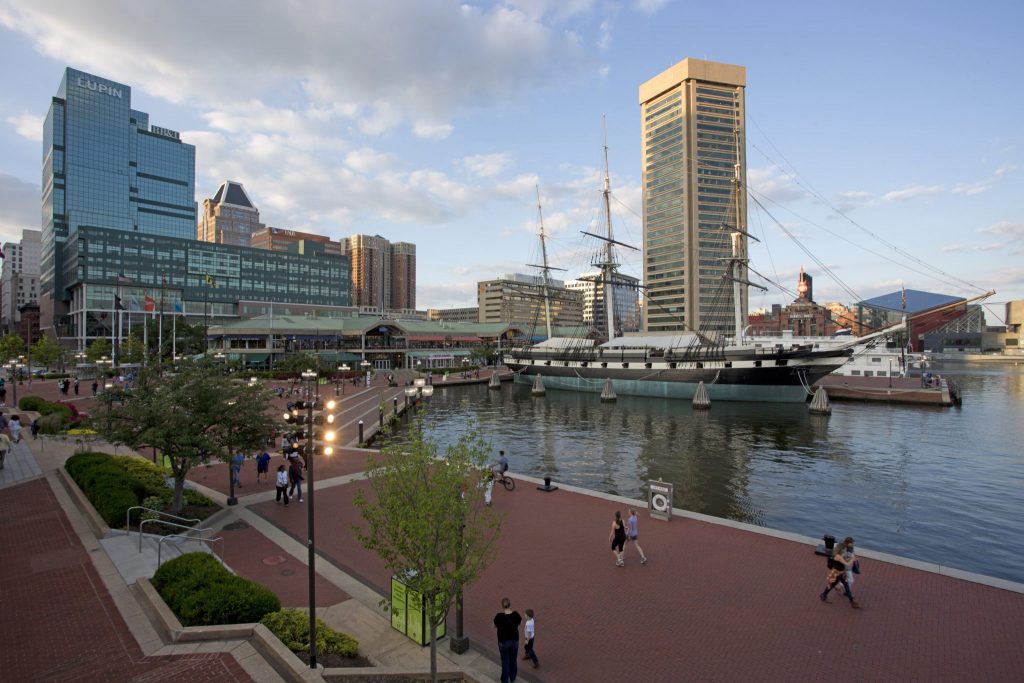 Baltimore has long been reviving its waterfront into a tourist attraction. 