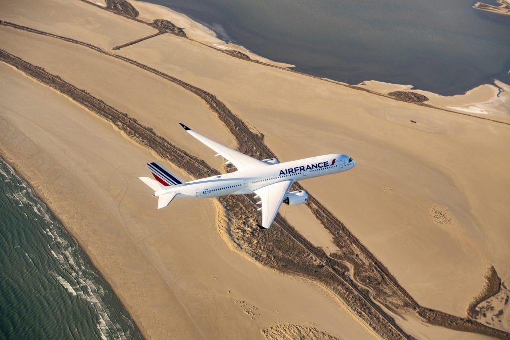 An Air France Airbus  A350. The airline industry is struggling to cope with the coronavirus outbreak.