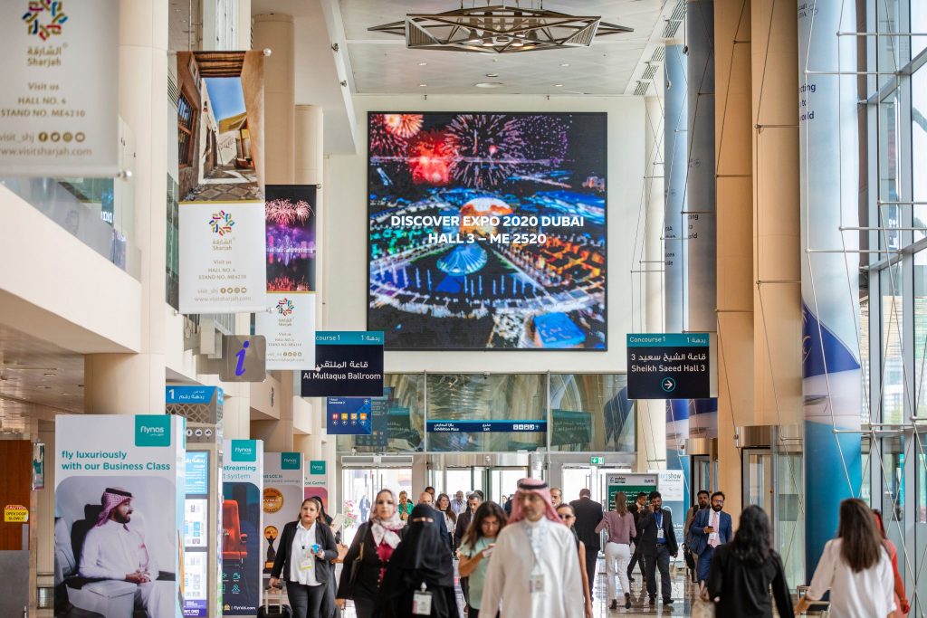 An image from Arabian Travel Market. The event has been pushed back until later in the year.