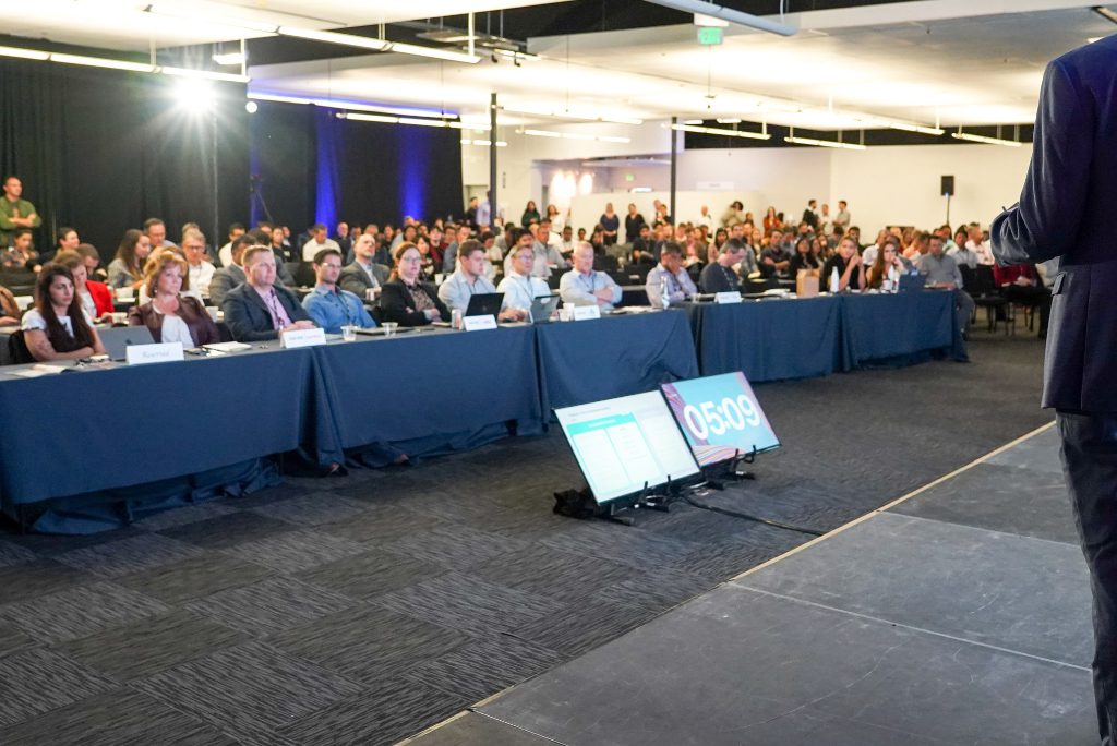 Plug and Play is a startup accelerator program in Sunnyvale, California, that provides startup founders with chances to pitch in front of audiences with corporate partners and venture capitalists.