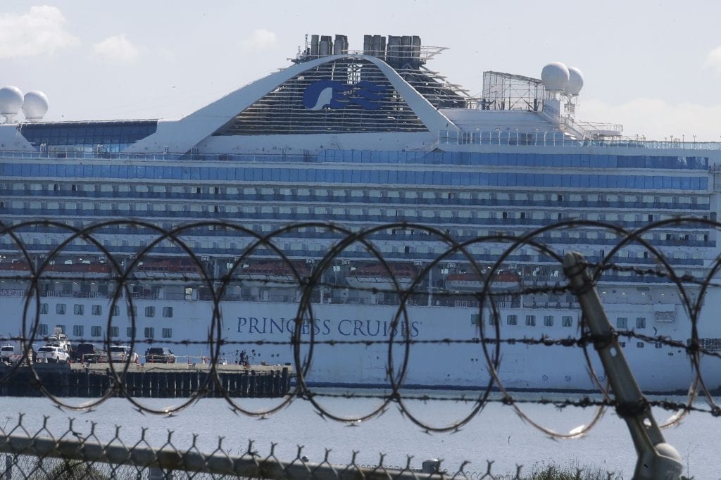 After two coronavirus cases abroad its ships, Princess Cruise Lines suspended operations. 