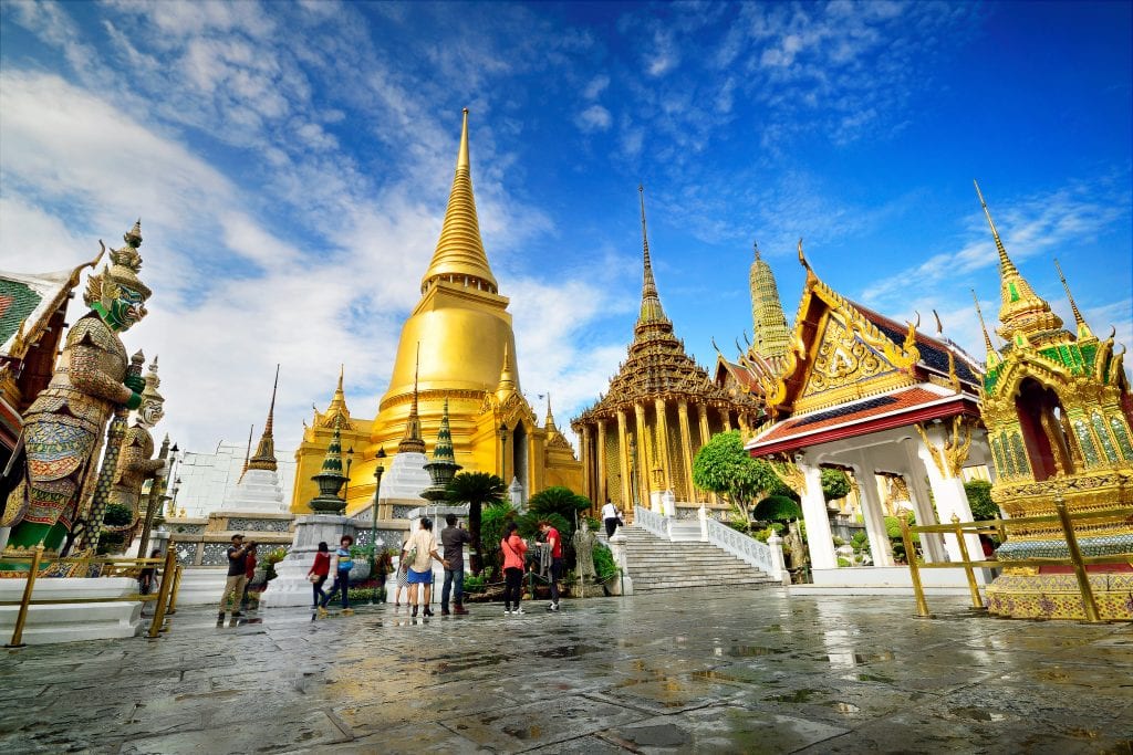 Tourists used to throng Wat Phra Kaeo, a temple attraction in Bangkok, but the coronavirus crisis has decimated Thailand’s tourism industry. 

