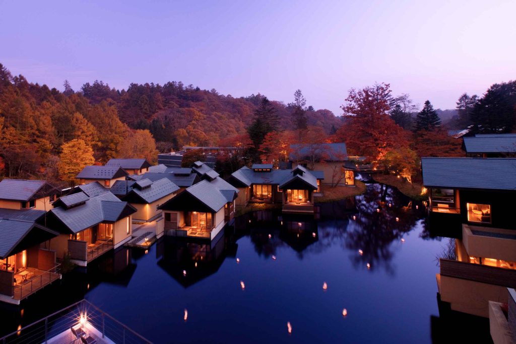 Shown here is the Karuizawa, Japan, property in the Hoshino Resorts portfolio.