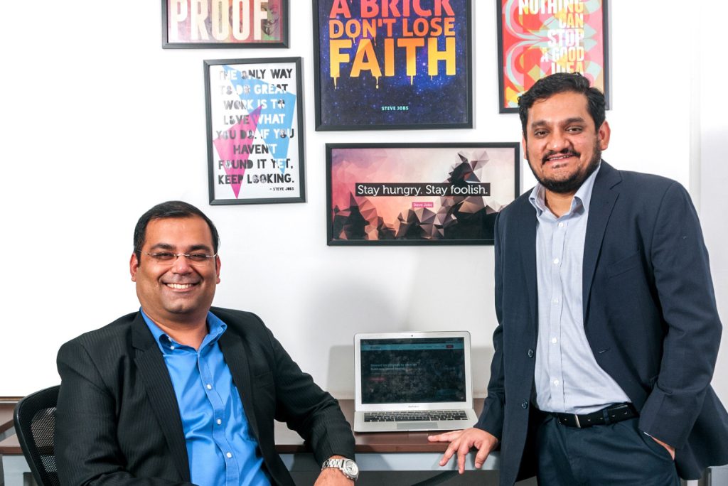 The co-founder of Itilite, a business travel management startup. From left: CEO Mayank Kukreja and Anish Khadiya, chief business officer.
