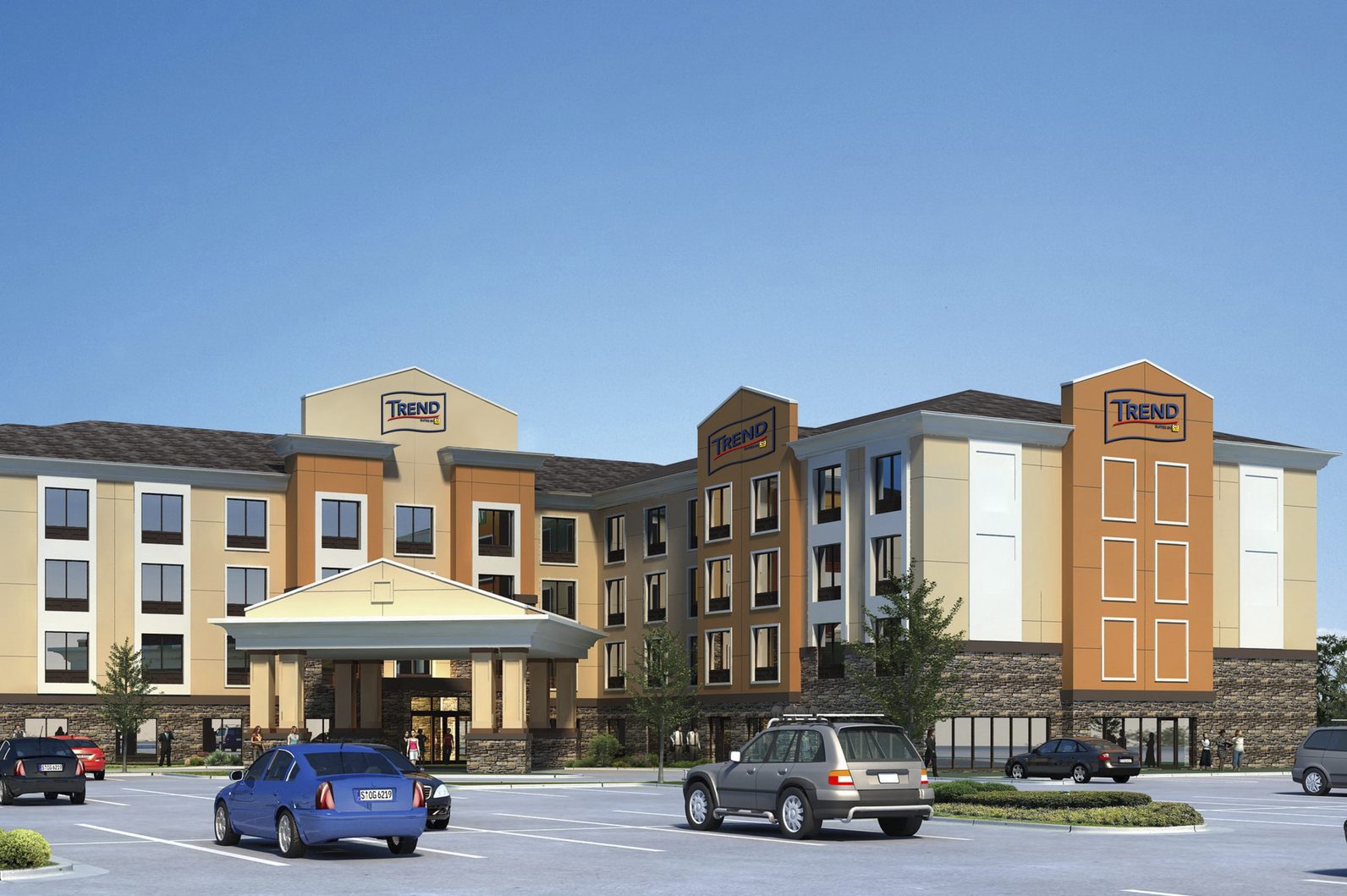 Trend Hotels & Suites just launched and plans to capitalize on an expected increase in brand conversions (pictured: a rendering of a Holiday Inn Express-to-Trend Hotels conversion).
