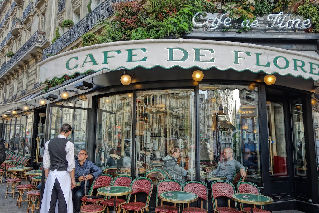 Cafe de Flore on Paris' Left Bank