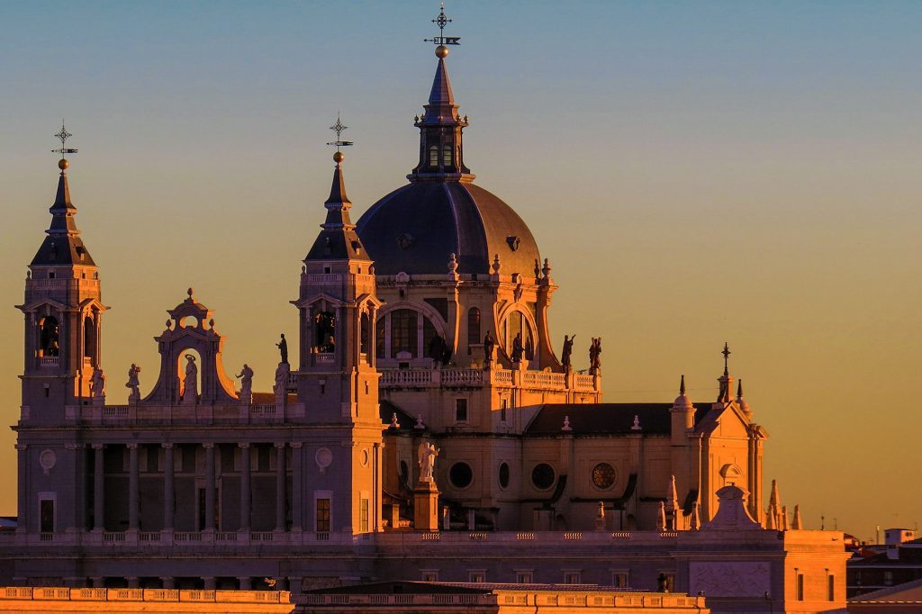 Madrid, home to the Almudena Cathedral, will start to see tourist as border restrictions are lifted with most European countries. 