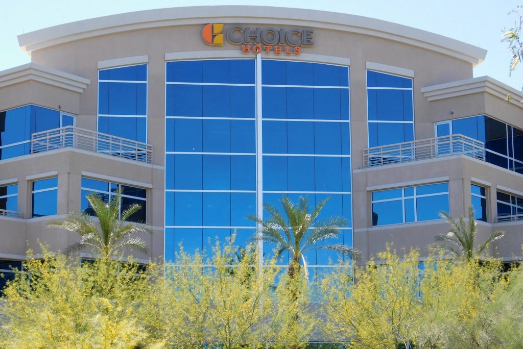 Exterior of Choice Hotels' headquarters in Phoenix. 