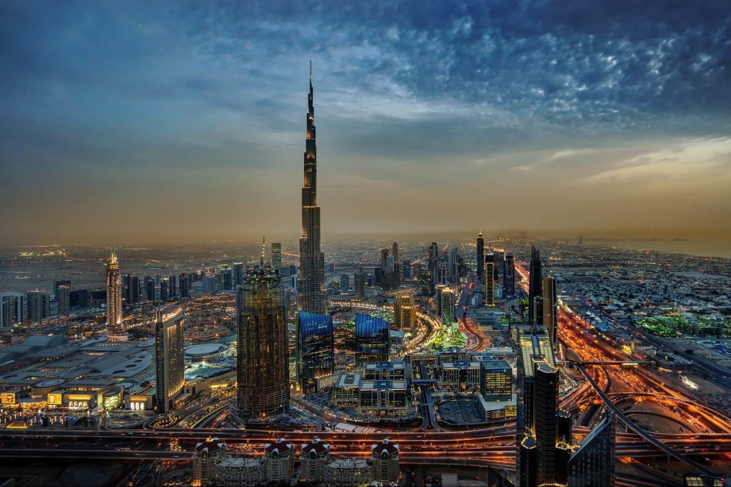 Skyline of Dubai. Dubai-based Leva Hotels is expanding into America, which could be a sign of the future. 