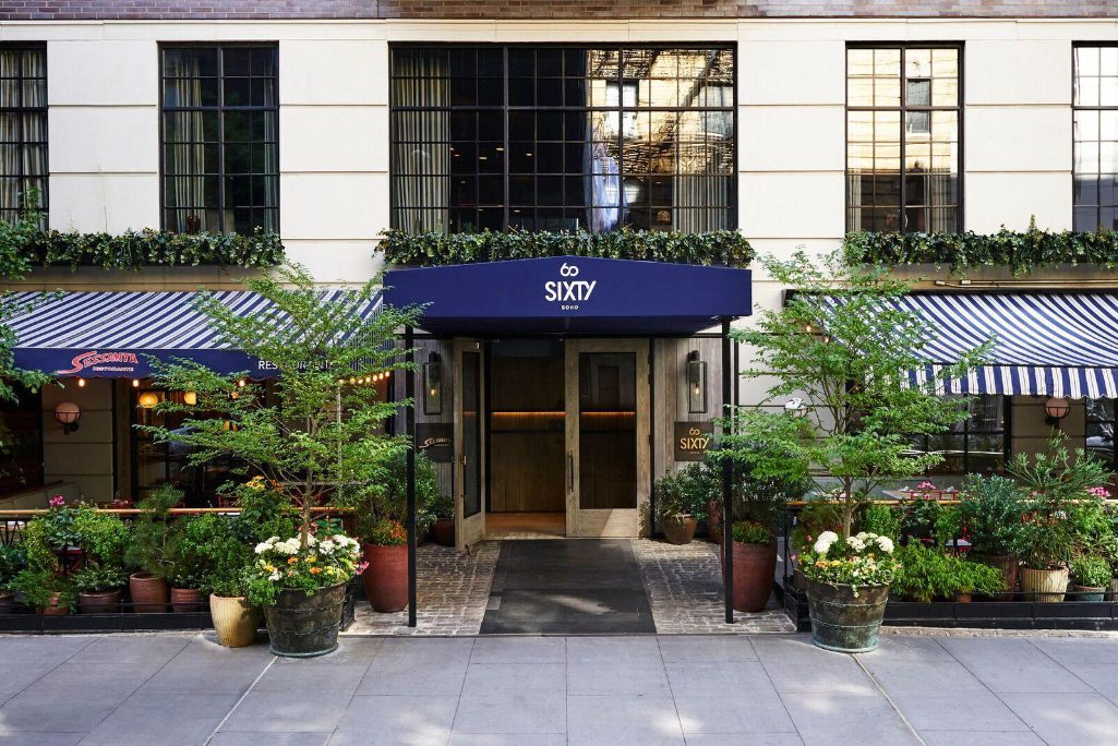 A SixtyHotels property in the SoHo neighborhood of New York City. The property uses Beekeeper software as a hub for all operational communications.