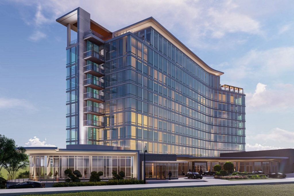 Hyatt's six-hotel expansion across the U.S. Sun Belt (rendering of a planned Atlanta property to open in 2021) comes amid the worst year on record for the hotel industry.