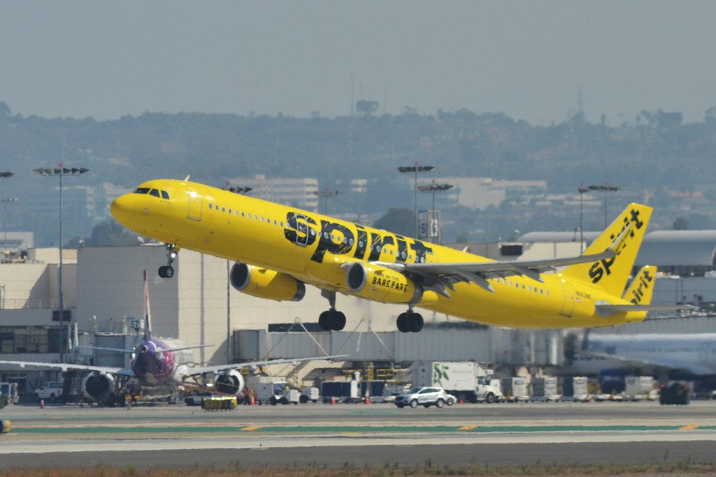 A Spirit Airlines Airbus jet. Spirit wants to leverage its loyalty program so it can get new funding.