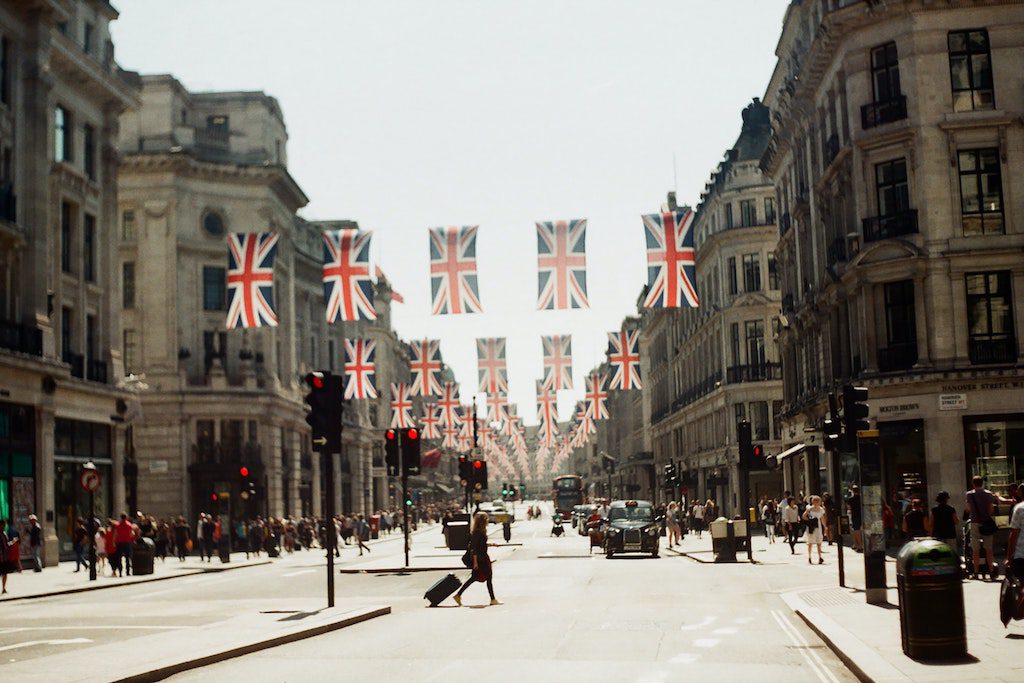 London's empty Oxford Street.