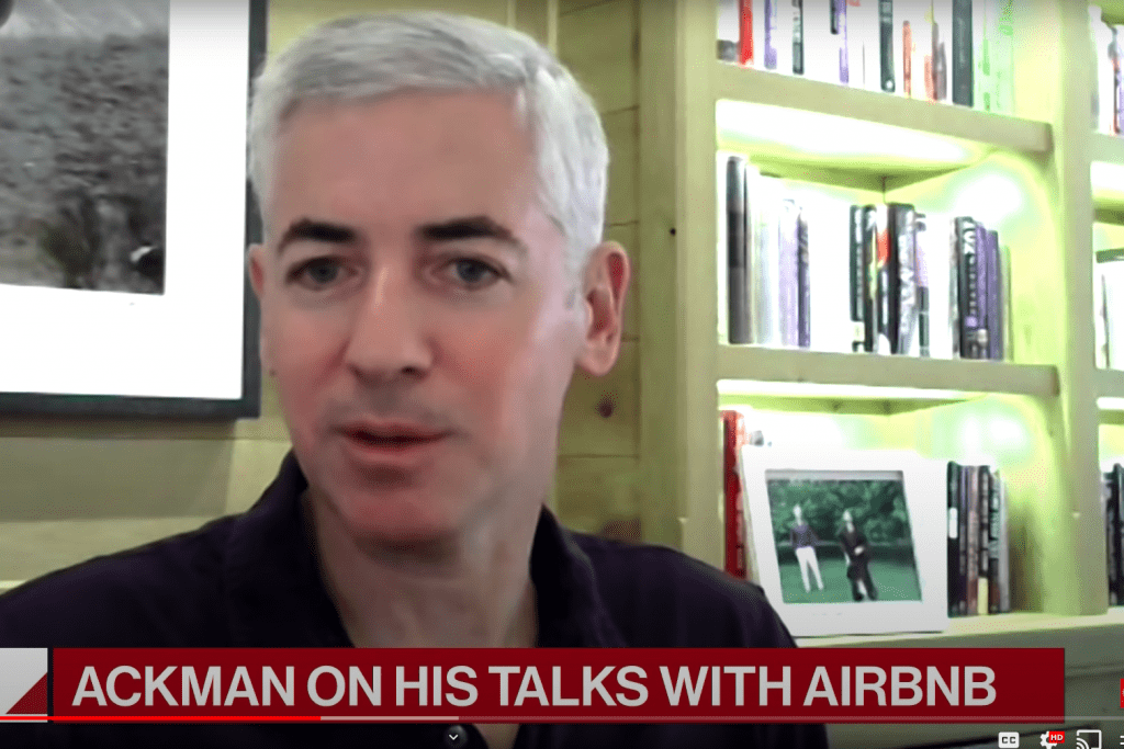 Bill Ackman of Pershing Square Capital Management discussed talks with Airbnb about his special purpose acquisition company on September 3, 2020. Bloomberg Markets