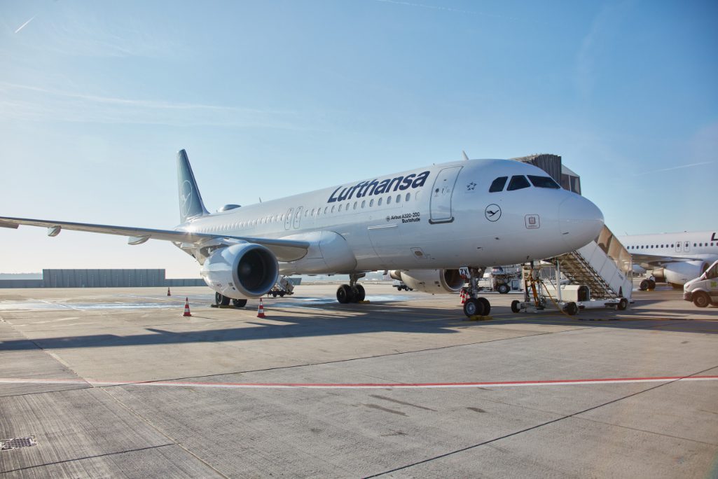 A Lufthansa Airbus A320-200 at Frankfurt Airport. From October 1, tickets bought via third-parties tech for flights on Lufthansa Group airlines will be hit with a $21 in the U.S. (€19 in Europe) surcharge.