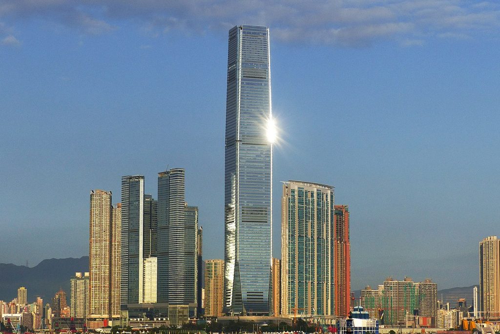 Marriott continues to see its strongest recovery in China (pictured: the Hong Kong International Commerce Centre, which houses a Ritz-Carlton). 