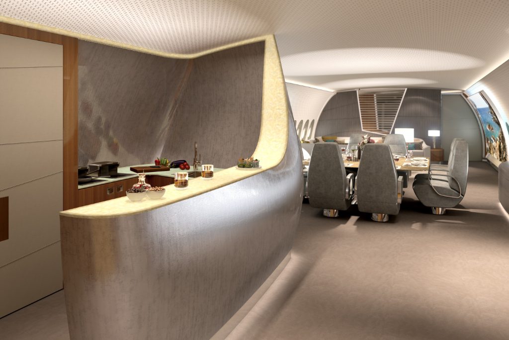 Cabin concept for an Airbus A350 by Lufthansa Group