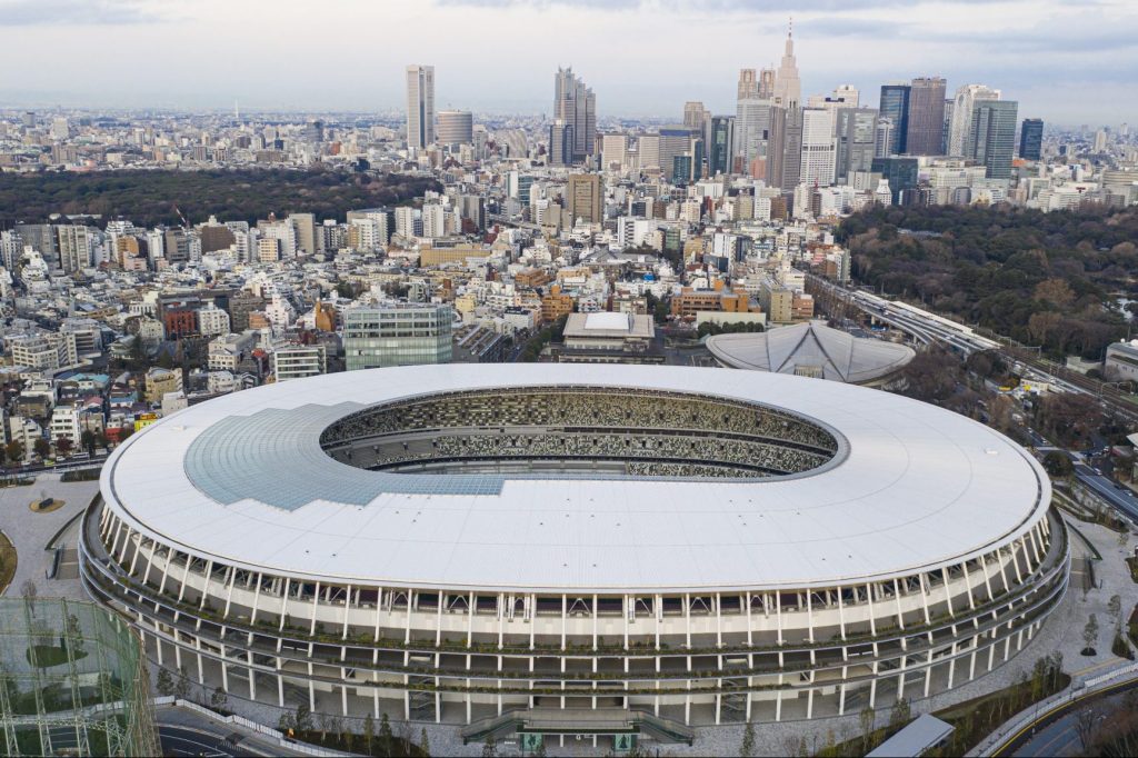 Hoshino Resorts isn't banking on the 2020 Summer Olympics (to open next year at Japan National Stadium, pictured) to assist in getting back to pre-pandemic revenue levels.