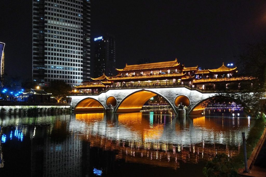China's hotel recovery roared ahead during Golden Week, where cities like Chengdu (pictured) saw more than 50 percent year-over-year gains in room revenue.