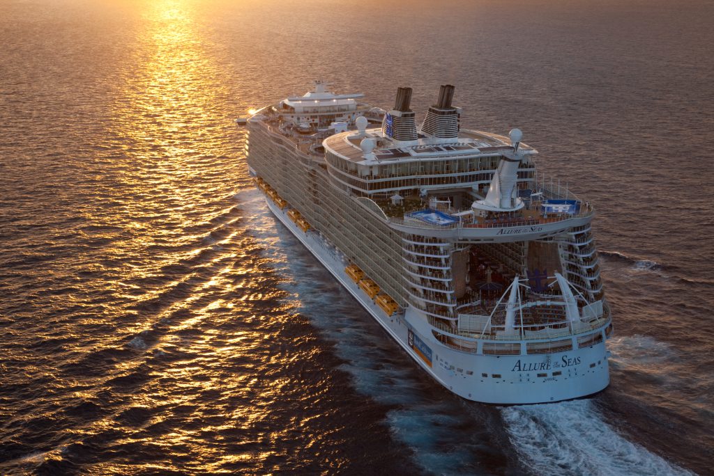 From Central Park to the Pool and Sports Zone with FlowRider surf simulators and a zip line, Allure of the Seas is one of Royal Caribbean’s Oasis-class cruise ships.