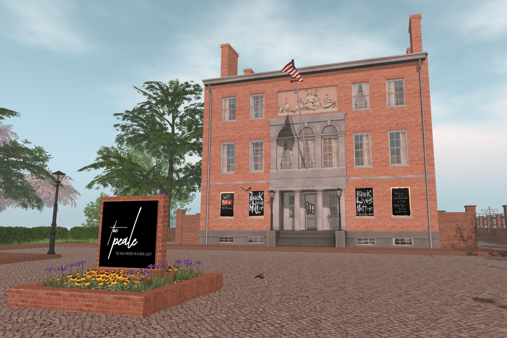 The Peale Center for Baltimore History and Architecture, which originally opened in 1814, has been rebuilt in virtual world Second Life.