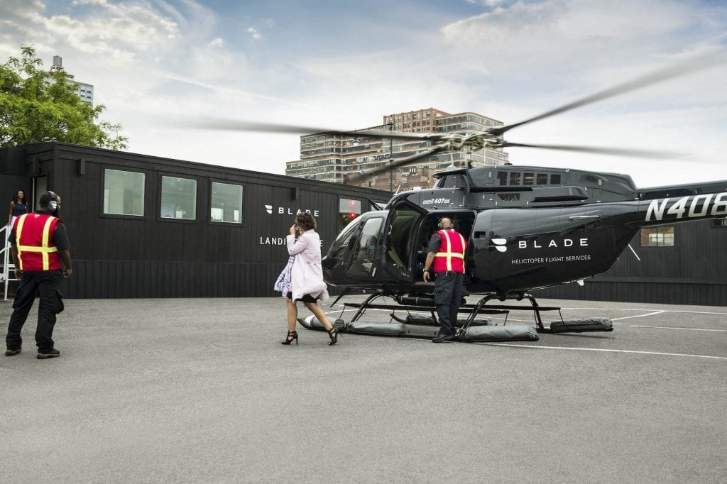 Blade provides private charter transport via helicopters, seaplanes and jets around cities and to vacation destinations, as well other transportation services.