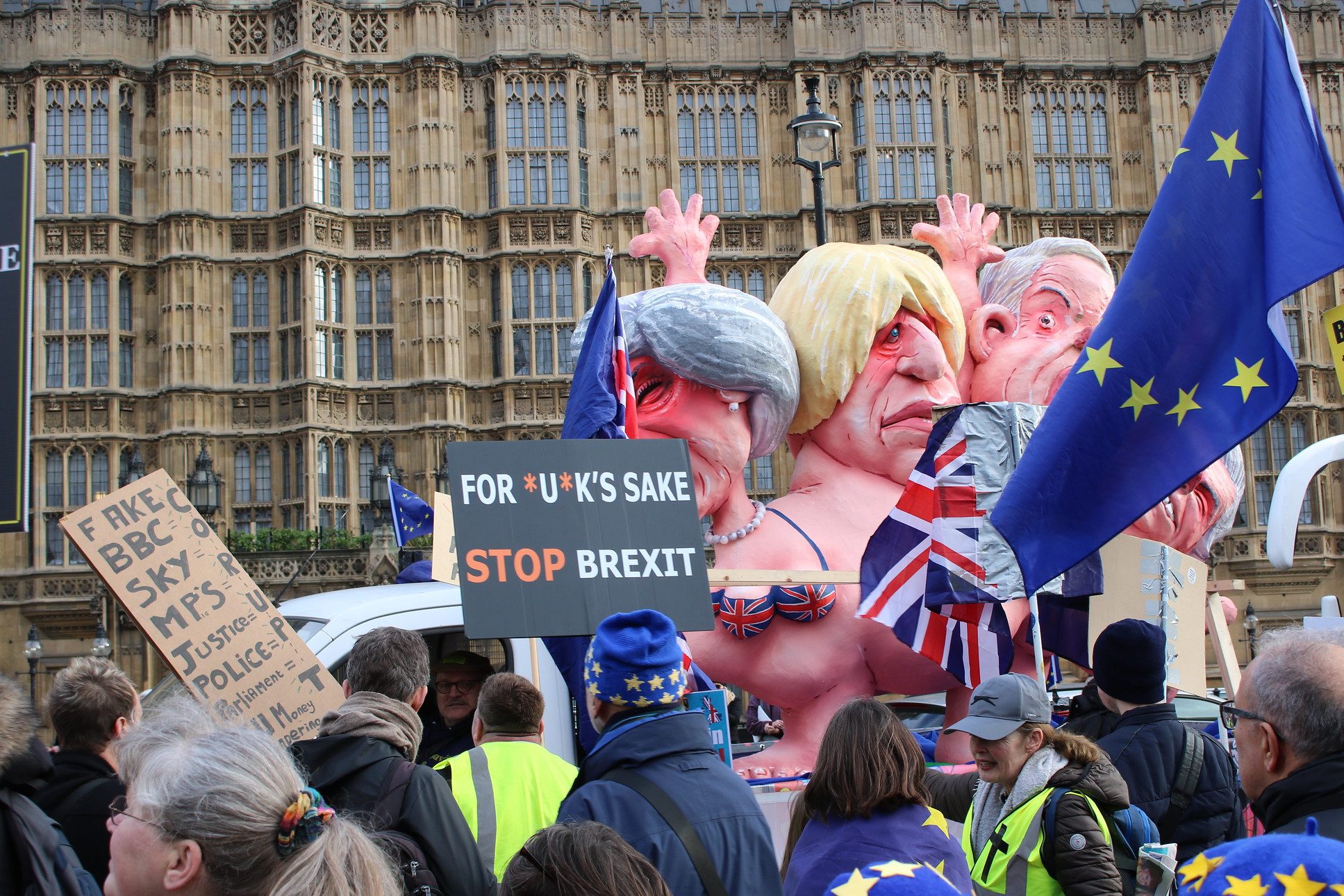 Anti-Brexit protests took place throughout 2019. 
