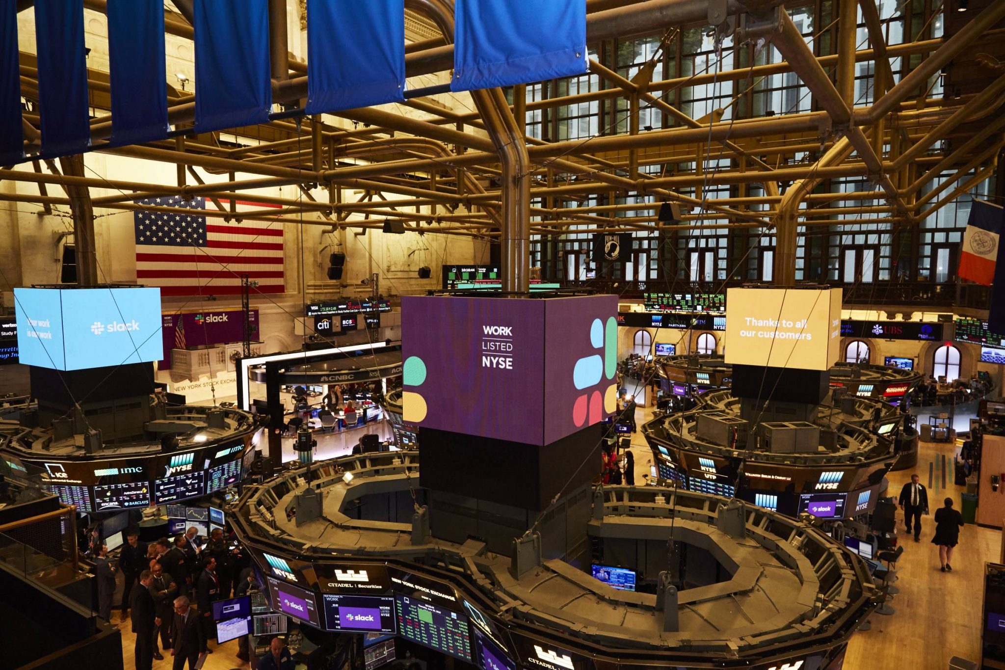 Slack listed on the New York Stock Exchange in June 2019.