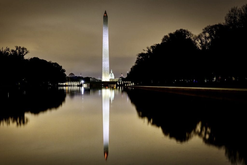 Fewer tourists are expected for D.C.'s inaugural week as security heightens after last week's riots and major sights, like the Washington Monument (pictured)  and indoor dining remain closed.