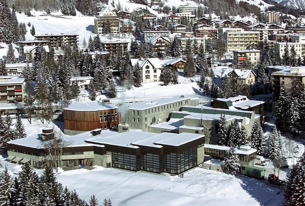 Davos, Switzerland, pictured, is free this year of tourists and business leaders gathering for the World Economic Forum each winter. 