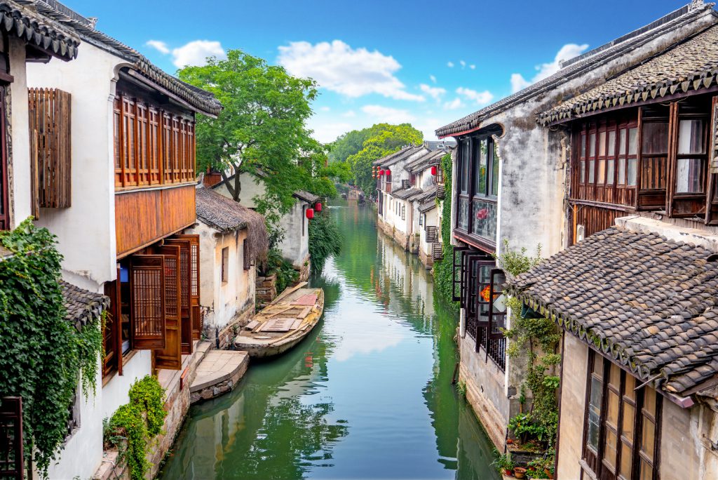 A canal in Zhouzhuang, a town with many holiday rentals in the Jiangsu province of China. This week, travel startups raised more than $215 million for travel management forsoftware, property management software, and other ideas.