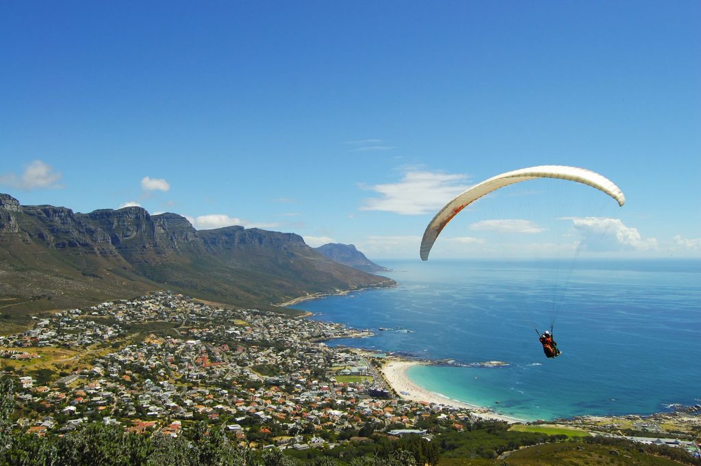 cape town south africa paragliding