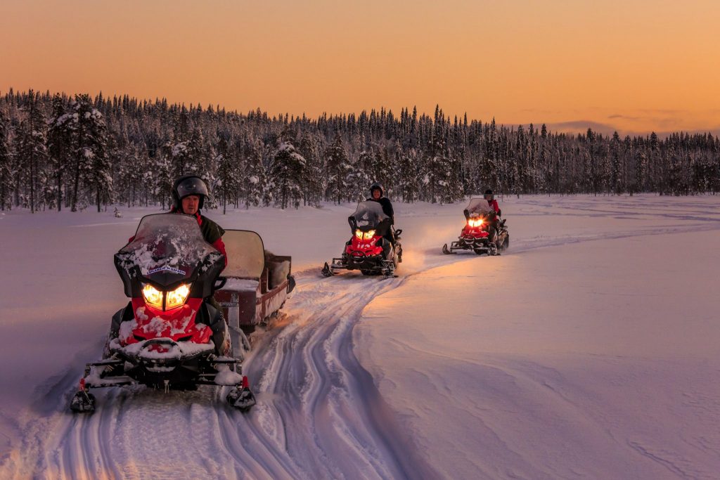A Lapland snowmobile tour that's part of TUI Collections.