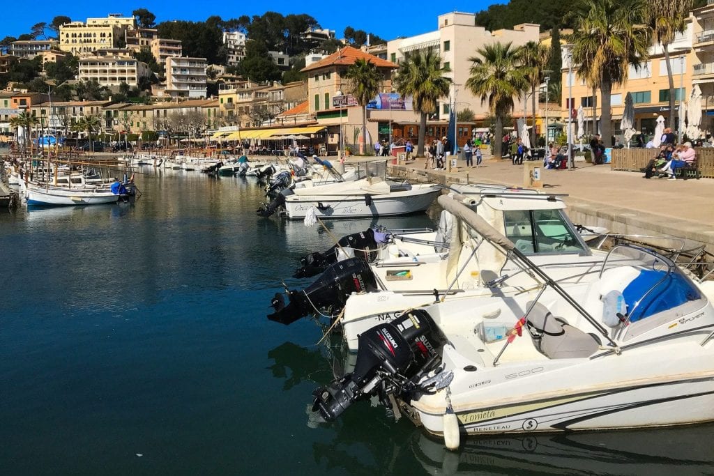 Port de Sóller, Mallorca on February 21, 2021. Mallorca reopened its borders to German tourists and Covid cases spiked. 