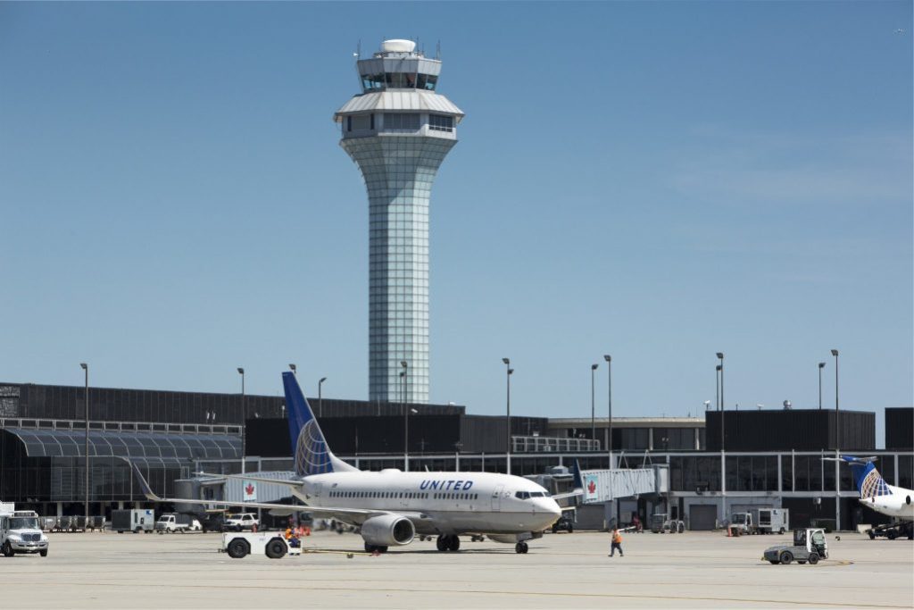 united plane at o'hare airport in chicago source united